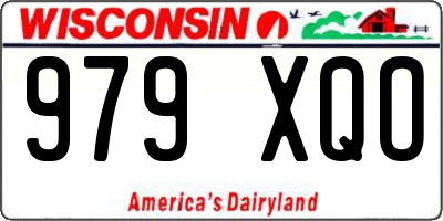 WI license plate 979XQO