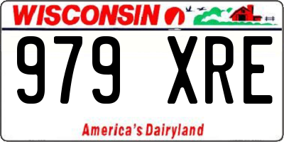 WI license plate 979XRE