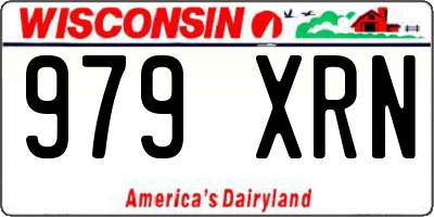 WI license plate 979XRN