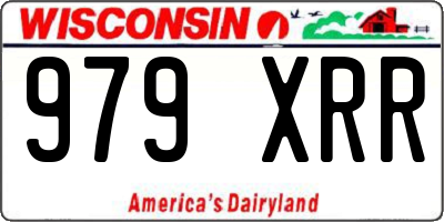 WI license plate 979XRR