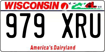 WI license plate 979XRU