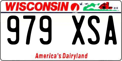 WI license plate 979XSA