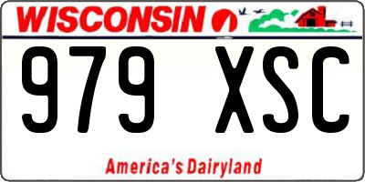 WI license plate 979XSC