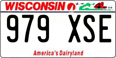 WI license plate 979XSE