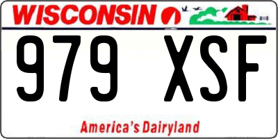 WI license plate 979XSF