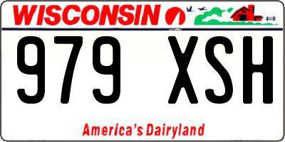WI license plate 979XSH