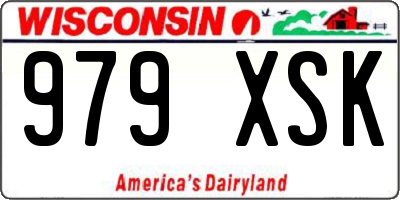 WI license plate 979XSK