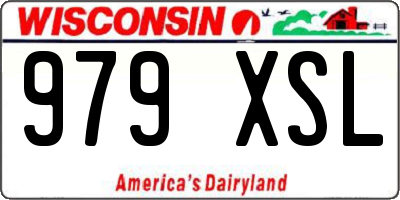WI license plate 979XSL