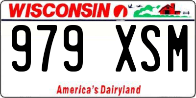 WI license plate 979XSM