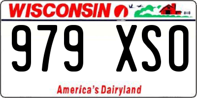WI license plate 979XSO