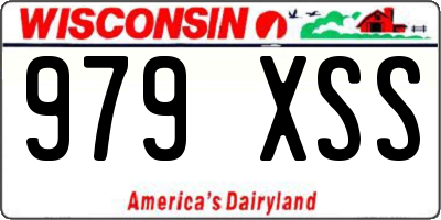 WI license plate 979XSS