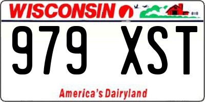 WI license plate 979XST