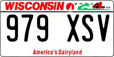 WI license plate 979XSV