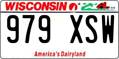 WI license plate 979XSW