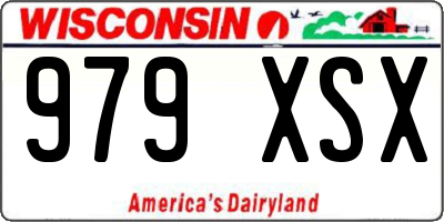 WI license plate 979XSX