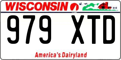WI license plate 979XTD