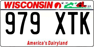 WI license plate 979XTK