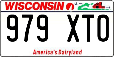 WI license plate 979XTO