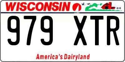 WI license plate 979XTR