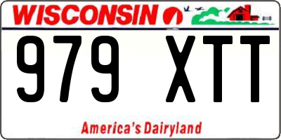 WI license plate 979XTT