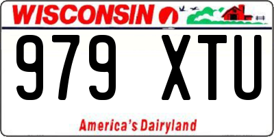 WI license plate 979XTU