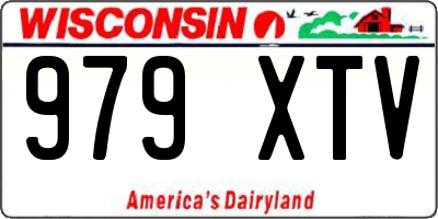 WI license plate 979XTV