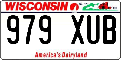 WI license plate 979XUB