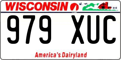 WI license plate 979XUC