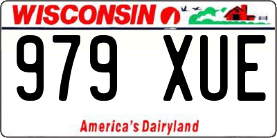 WI license plate 979XUE