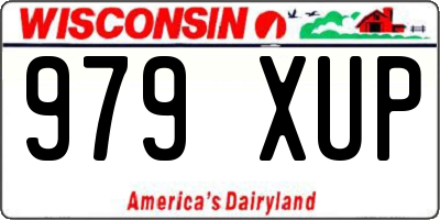 WI license plate 979XUP