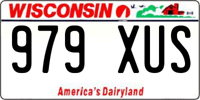 WI license plate 979XUS