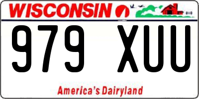 WI license plate 979XUU