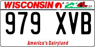 WI license plate 979XVB