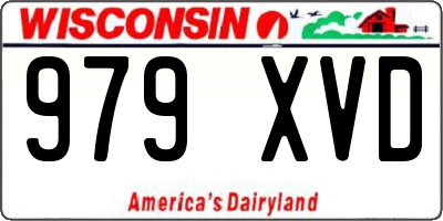 WI license plate 979XVD