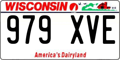 WI license plate 979XVE