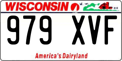 WI license plate 979XVF