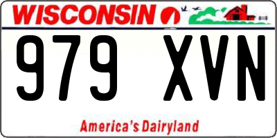 WI license plate 979XVN