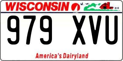 WI license plate 979XVU