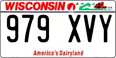 WI license plate 979XVY