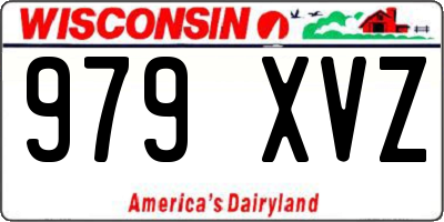 WI license plate 979XVZ