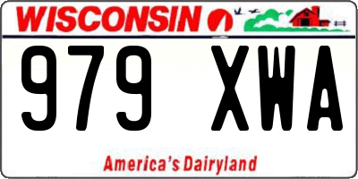WI license plate 979XWA