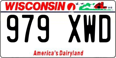 WI license plate 979XWD
