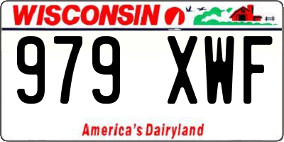 WI license plate 979XWF