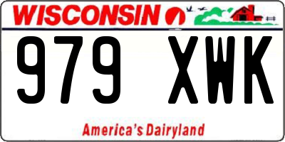 WI license plate 979XWK