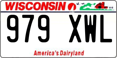 WI license plate 979XWL