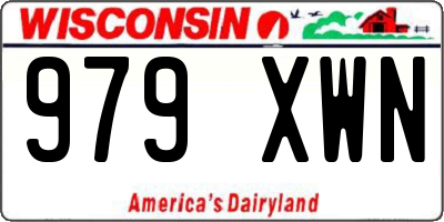 WI license plate 979XWN