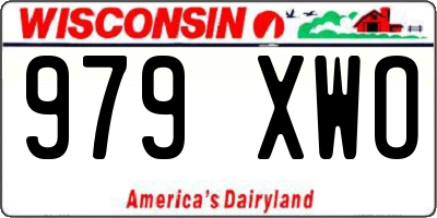 WI license plate 979XWO