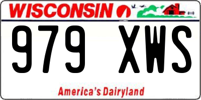 WI license plate 979XWS