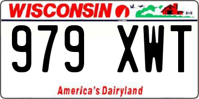 WI license plate 979XWT
