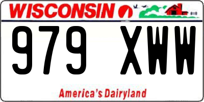 WI license plate 979XWW